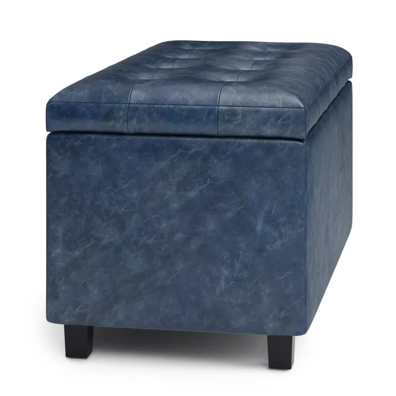 Cosmopolitan - Storage Ottoman - Denim Blue