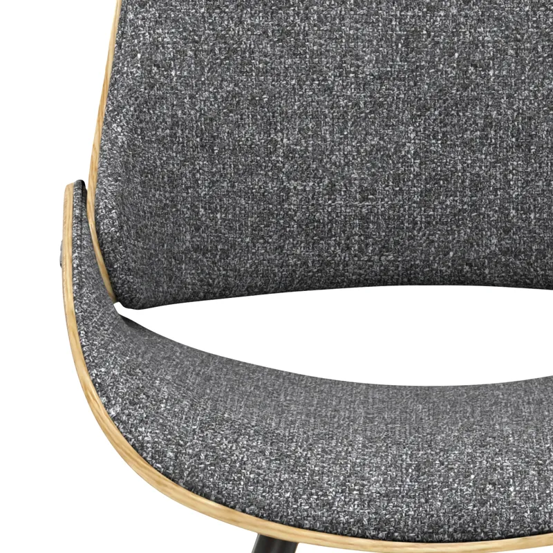 Malden - Bentwood Dining Chair with Wood Back - Grey / Light Brown