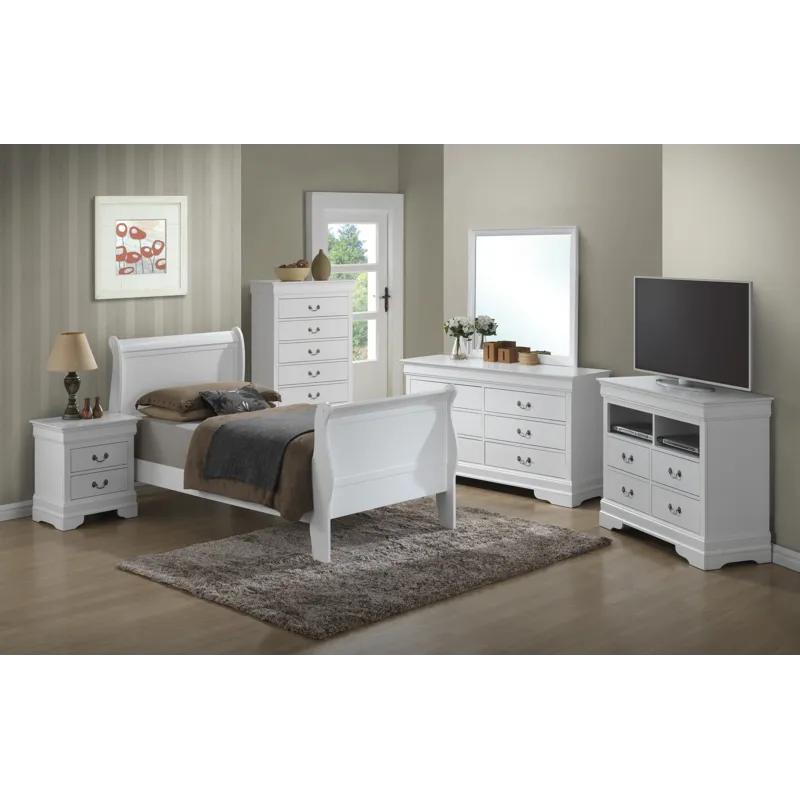 Louis Phillipe - G3190A-TB Twin Bed - White