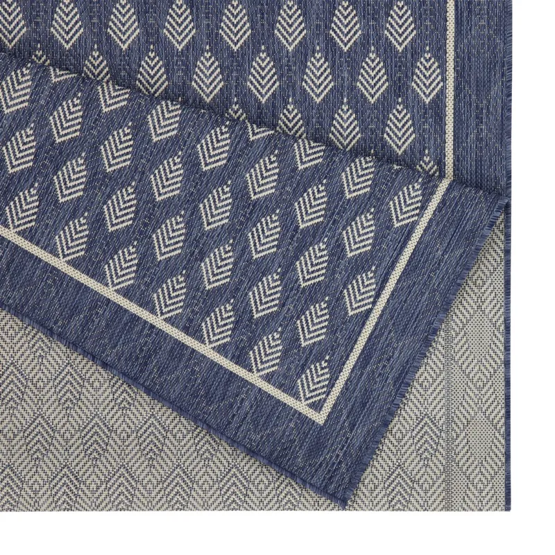 Sunshine - 2\'7\" X 7\'3\" Polypropylene Indoor / Outdoor Area Rug - Blue