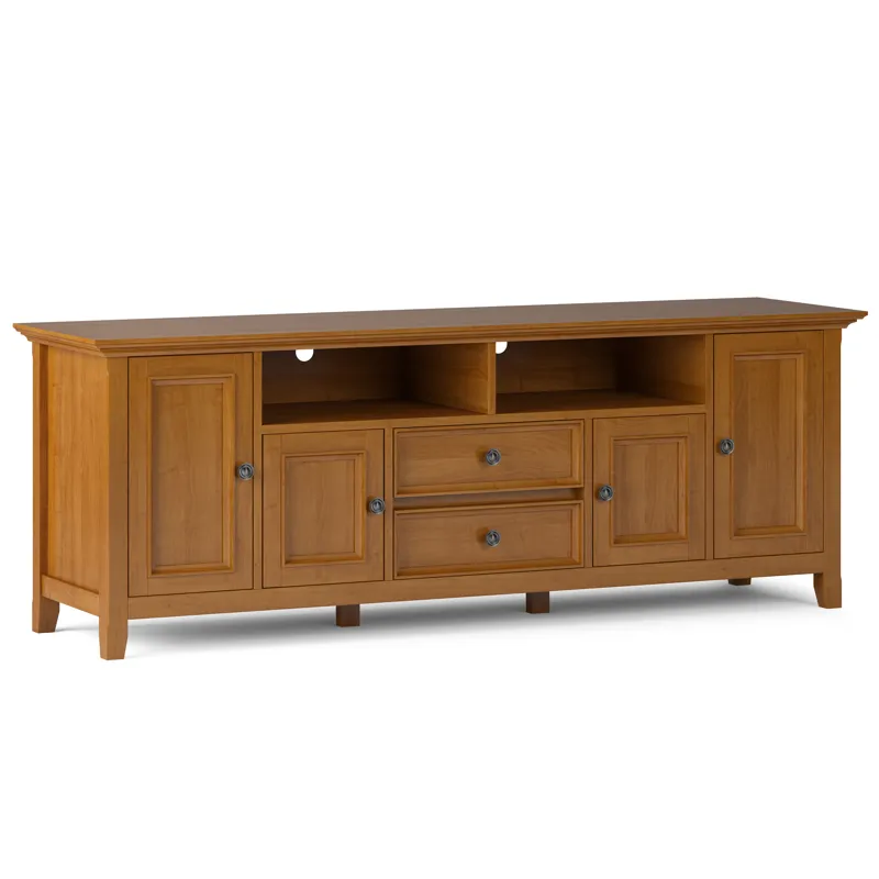 Amherst - 72" Wide TV Media Stand - Light Golden Brown