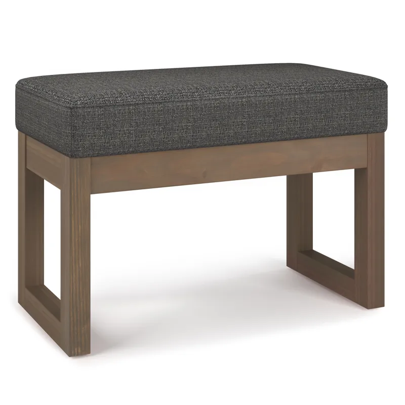 Milltown - Footstool Small Ottoman Bench - Ebony