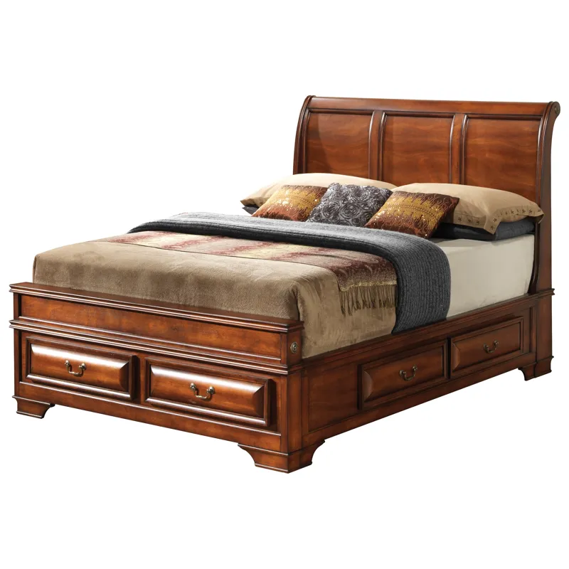 Lavita - G8850A-FB Full Storage Bed - Oak