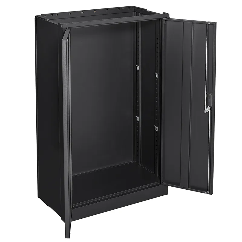 Metal Storage Cabinet With Locking Doors And Adjustable Shelf, Folding Filing Storage Cabinet, Foldi