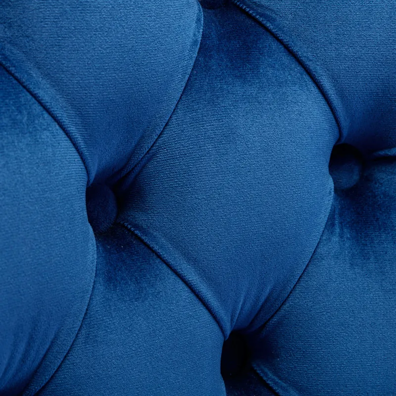 Nikki - Modern, High-End Tufted Solid Wood Contemporary Velvet Upholstered Dining Chair With Chrome 