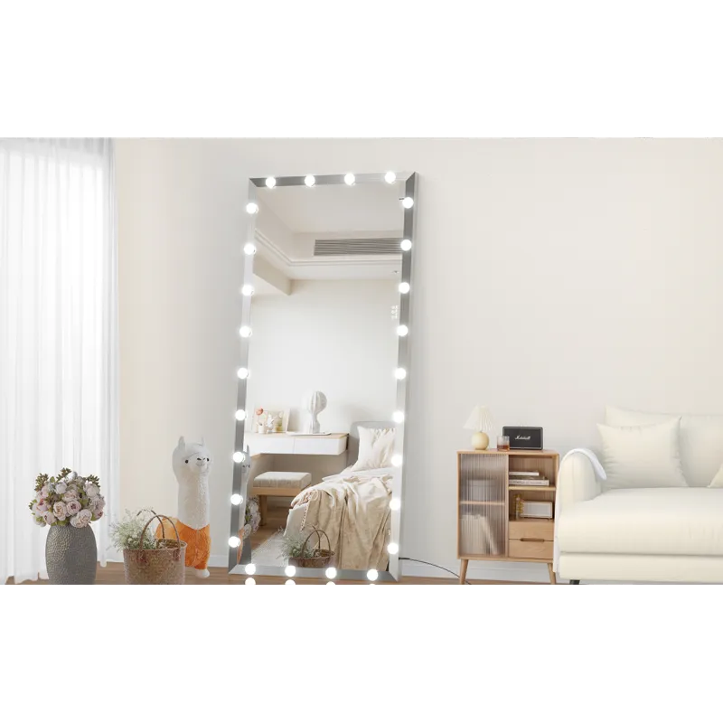 Hollywood - Full Length Mirror With Lights Oversized Full Body Vanity Mirror With 3 Color Modes Ligh