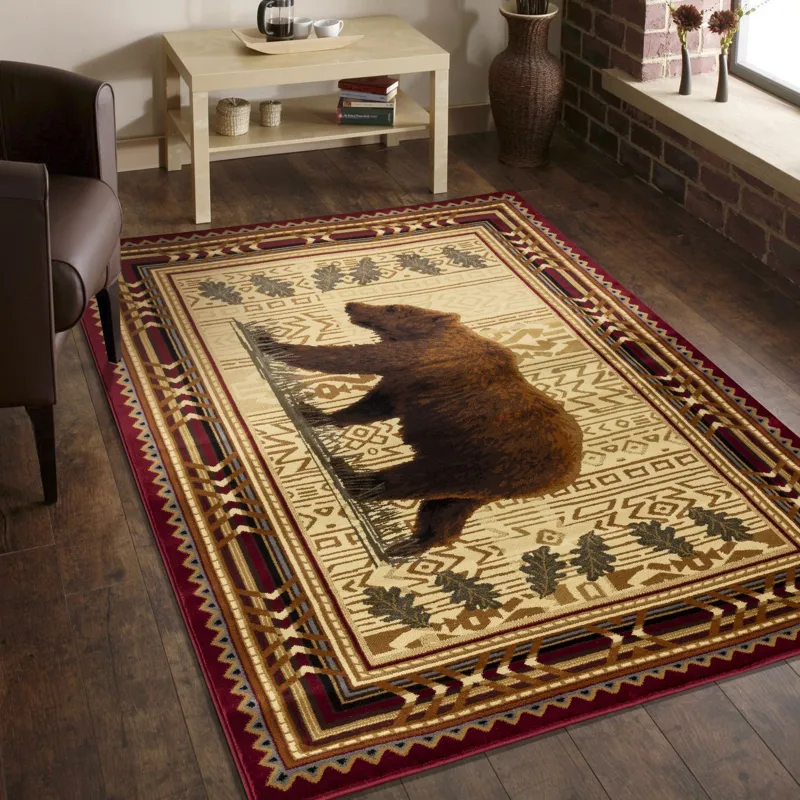 Nature\'s Nest - GC_CBL3007 Multi 2\' x 3\' Lodge Area Rug