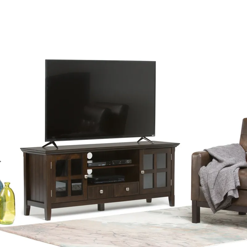Acadian - 60\" TV Media Stand - Brunette Brown