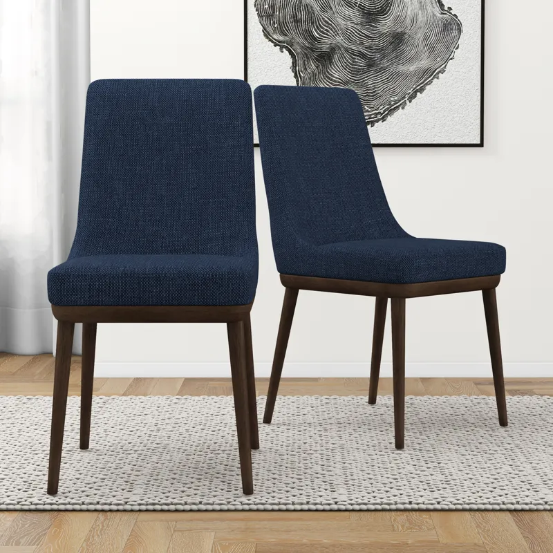Kate - Mid-Century Modern Dining Chair (Set of 2) - Blue