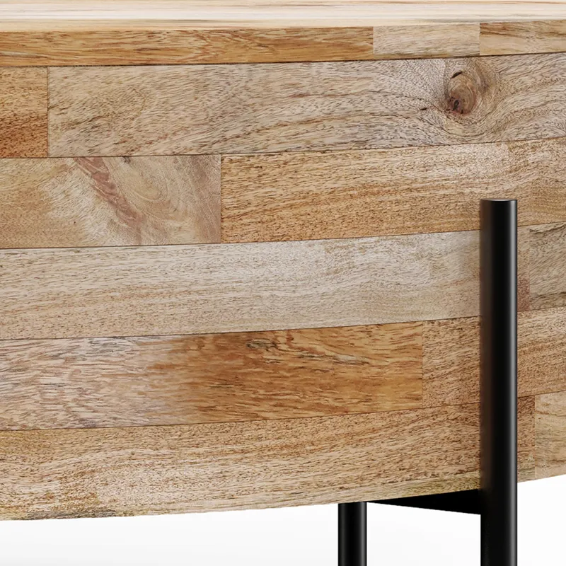 Rayburn - Drum Coffee Table - Natural