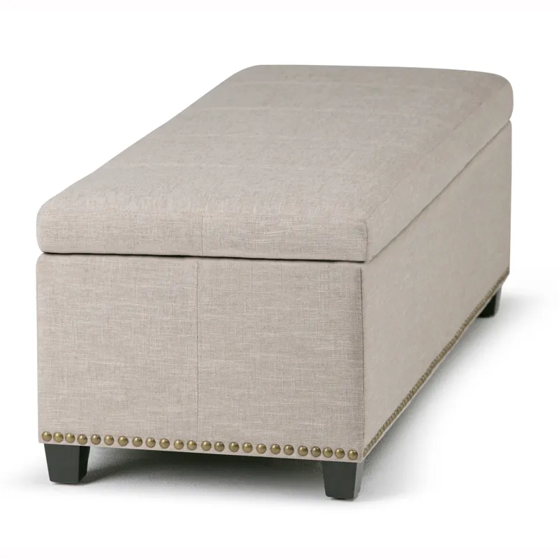 Kingsley - Large Storage Ottoman - Natural