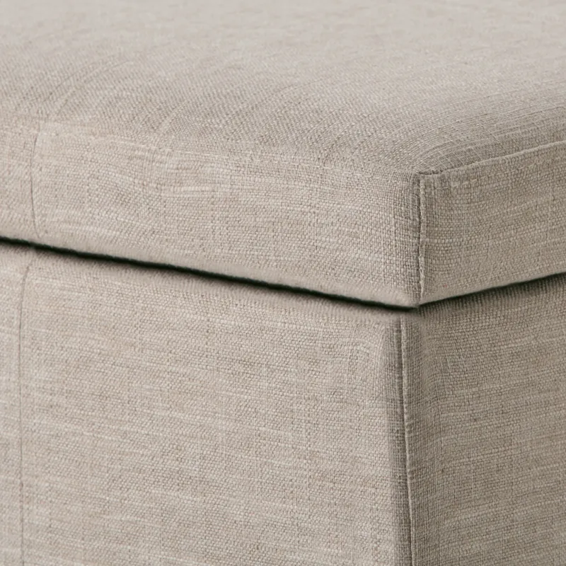 Kingsley - Large Storage Ottoman - Natural