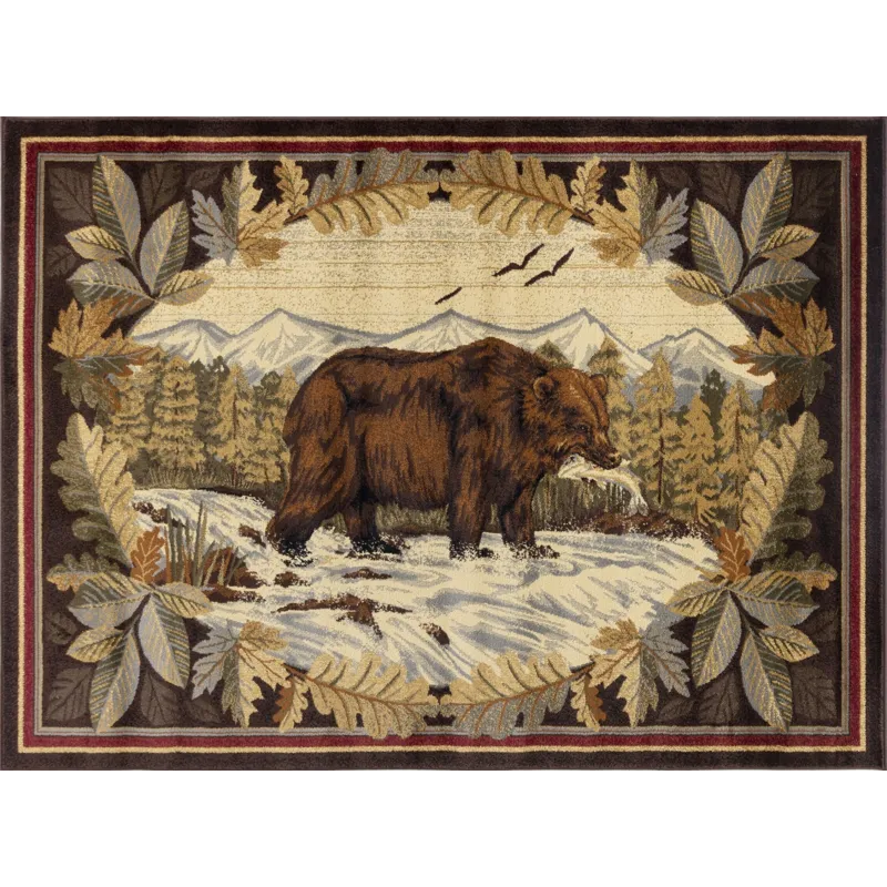 Nature\'s Nest - GC_CBL3008 Multi 2\' x 3\' Lodge Area Rug