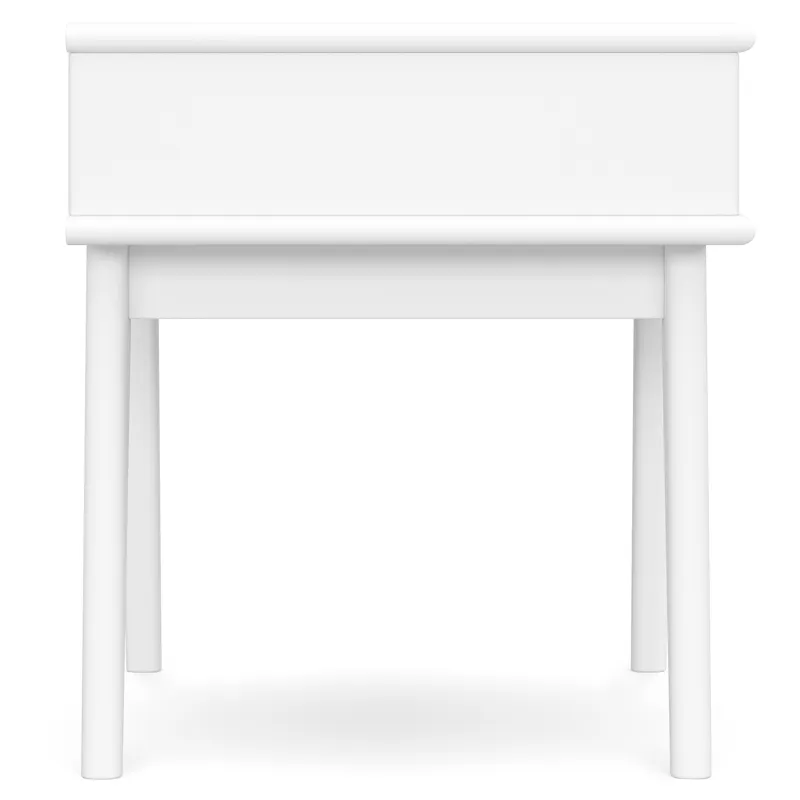 Draper - Mid Century End Table - White