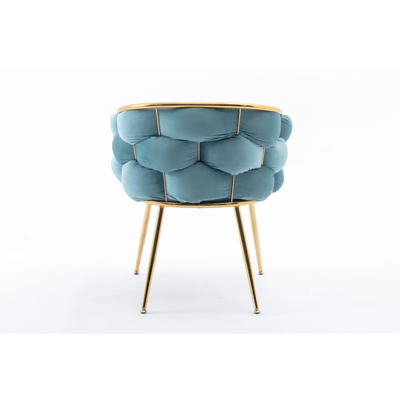 Luxury Modern Simple Leisure Velvet Single Sofa Chair Bedroom Lazy Person Household Dresser Stool Ma