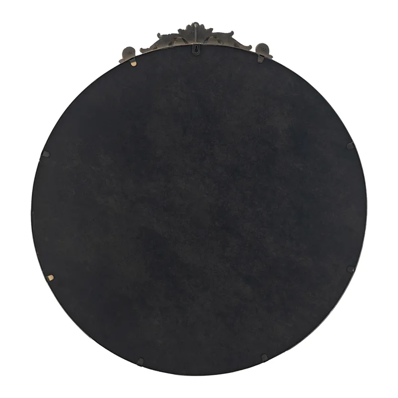 Round Wall Mounted Mirror With Metal Frame For Bathroom Living Room - Gold