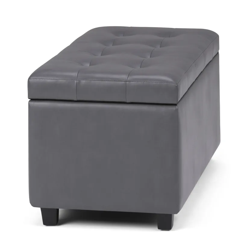 Cosmopolitan - Storage Ottoman - Stone Grey