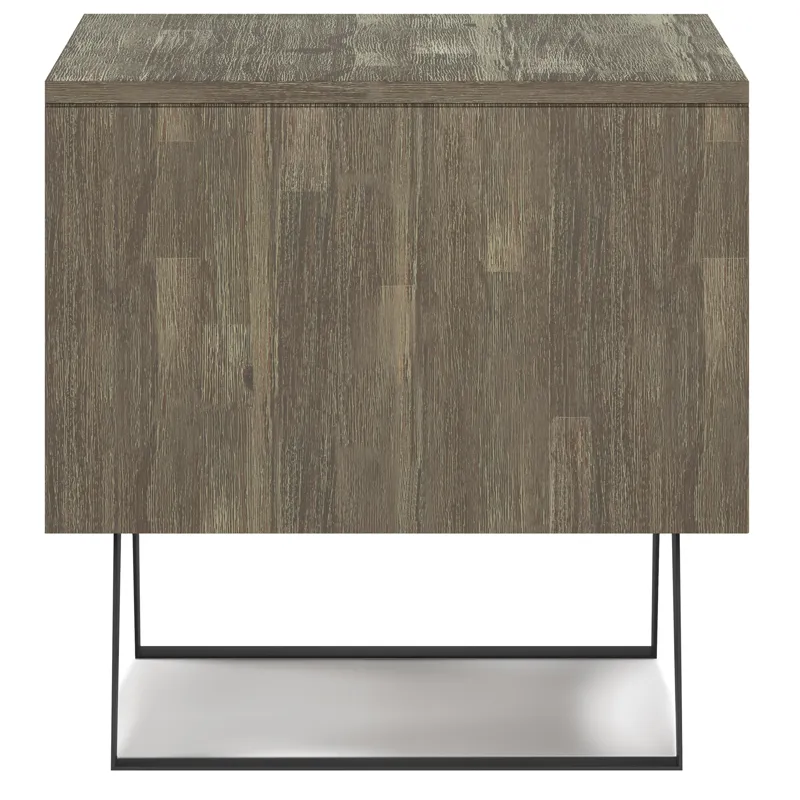 Lowry - End Table - Distressed Grey