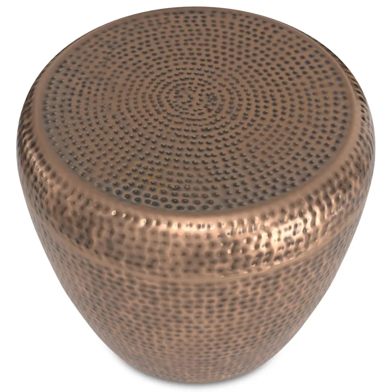 Preston - Metal Side Table - Antique Copper
