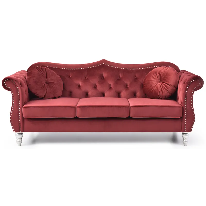 Hollywood - G0669A-S Sofa - Burgundy