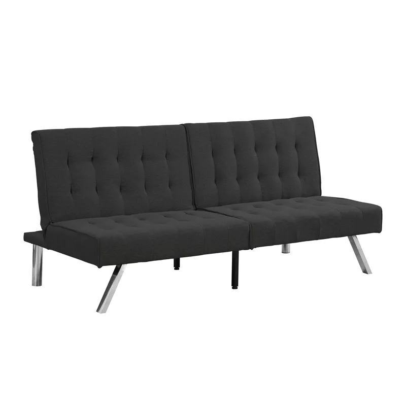 Futon Sofa Bed - Black