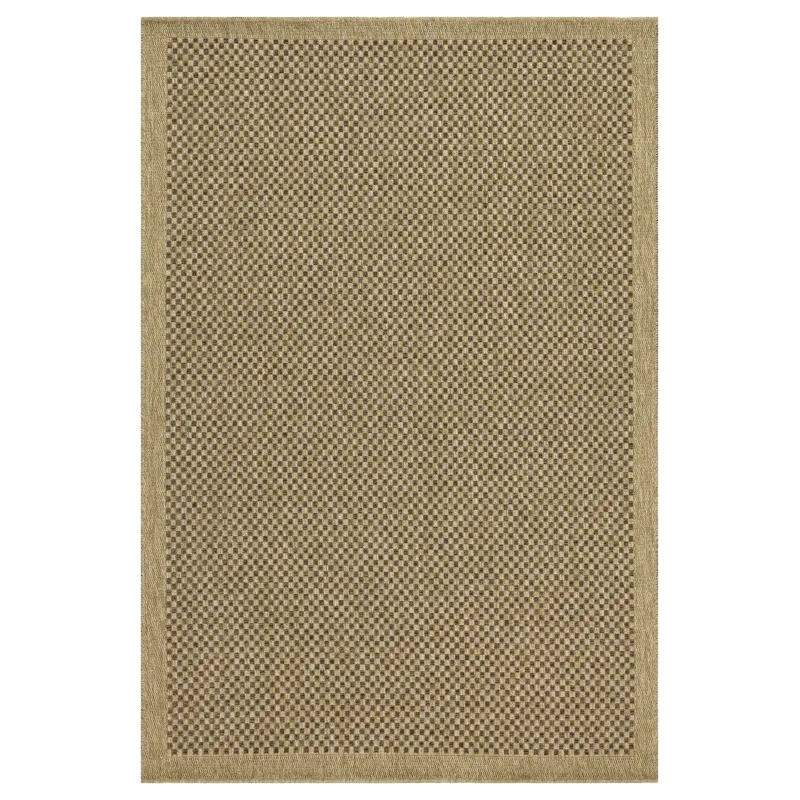 Earth - 2\'7\" X 7\'3\" Polypropylene Indoor / Outdoor Area Rug - Jute / Mocha