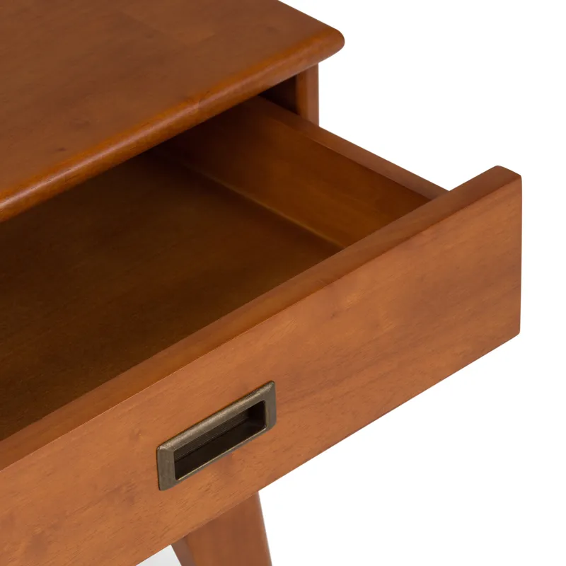 Draper - Mid Century Side Table - Teak Brown