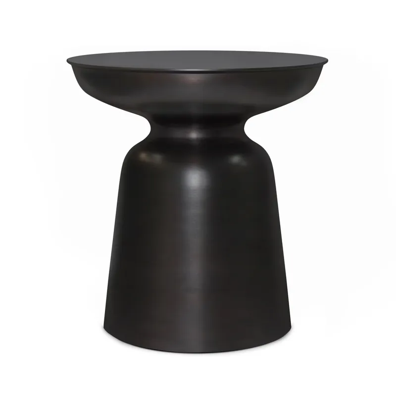 Toby - Metal Accent Table - Antique Copper