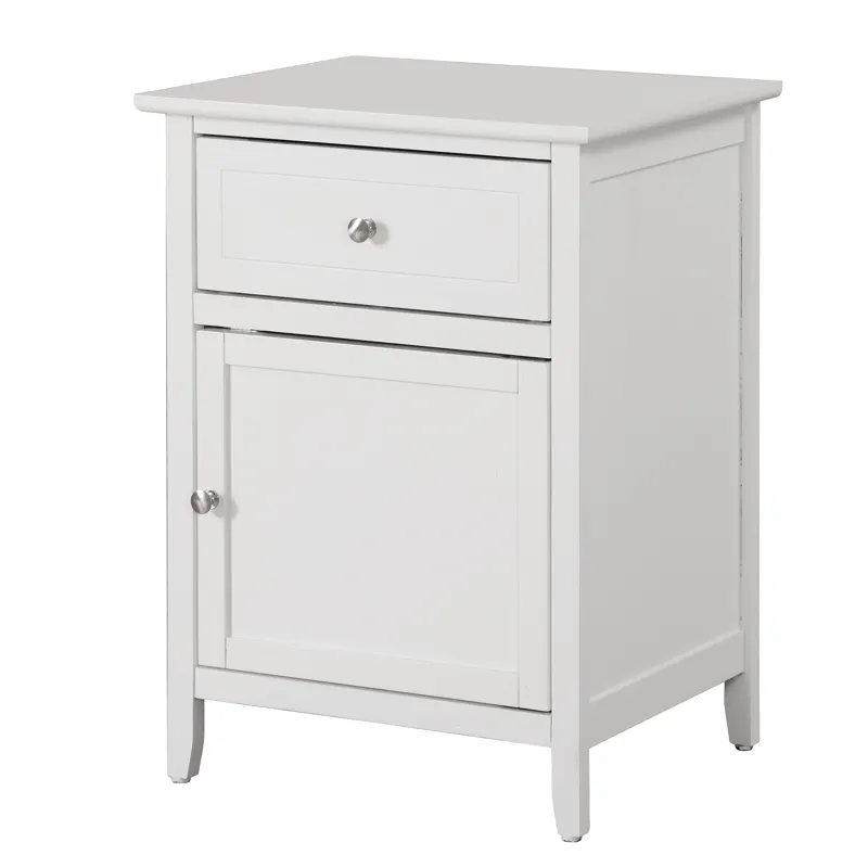 Izzy - G1417-N-90 1 Drawer /1 Door Nightstand - White
