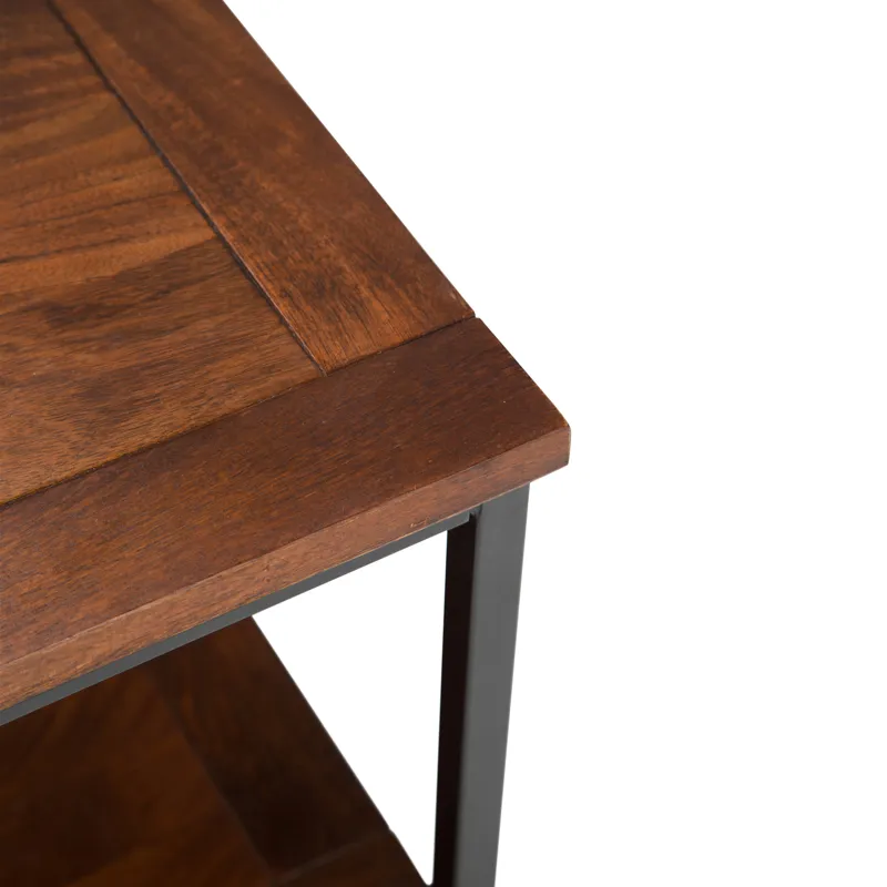 Skyler - End Table - Dark Cognac Brown