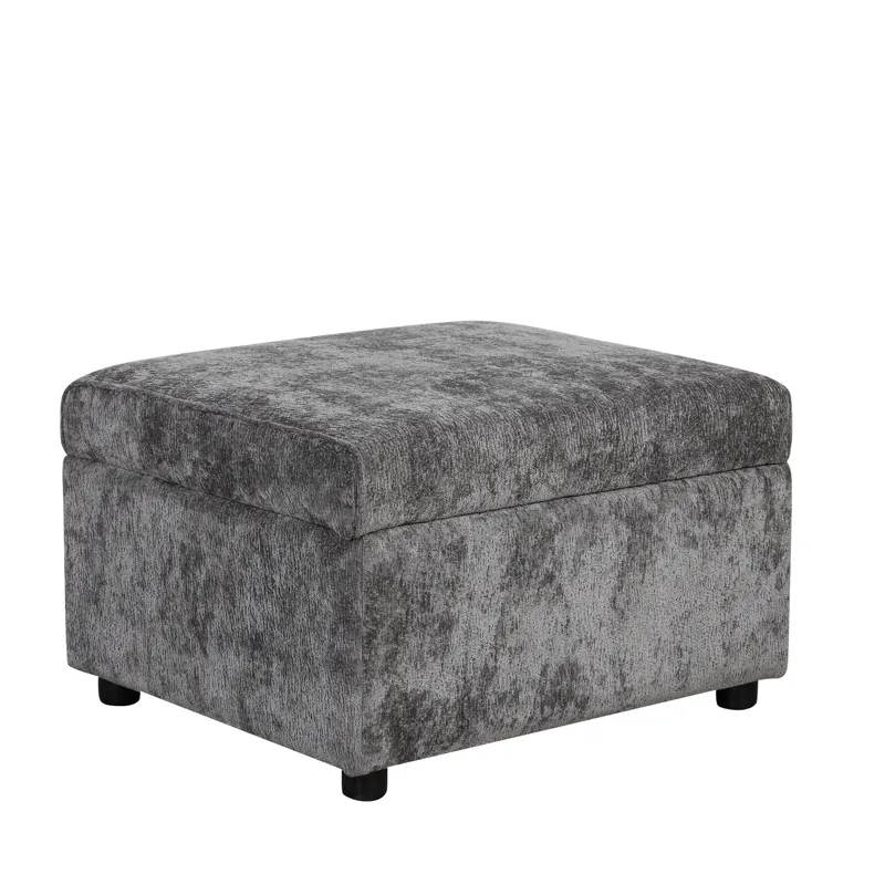 Sectional Sofa Pull-Out Sofa Bed Sleeper With A Storage Ottoman, Three Pillows And Charging Devices 