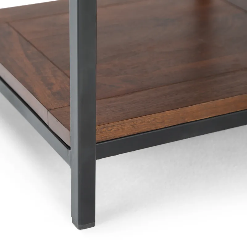 Skyler - End Table - Dark Cognac Brown