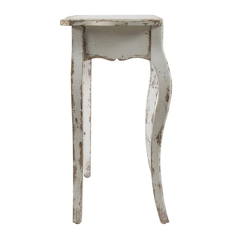 Saison Slimline Console Table, For Hallway Living Room Bedroom - Whitewash