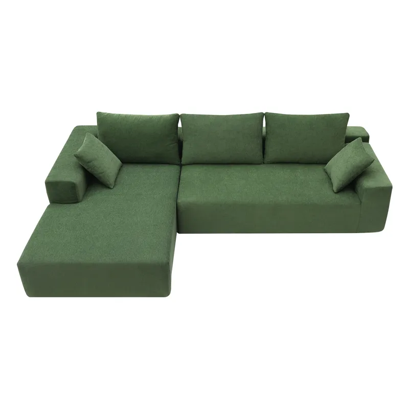 Modular Sectional Living Room Sofa Set, Modern Minimalist Style Couch, Upholstered Sleeper Sofa For 