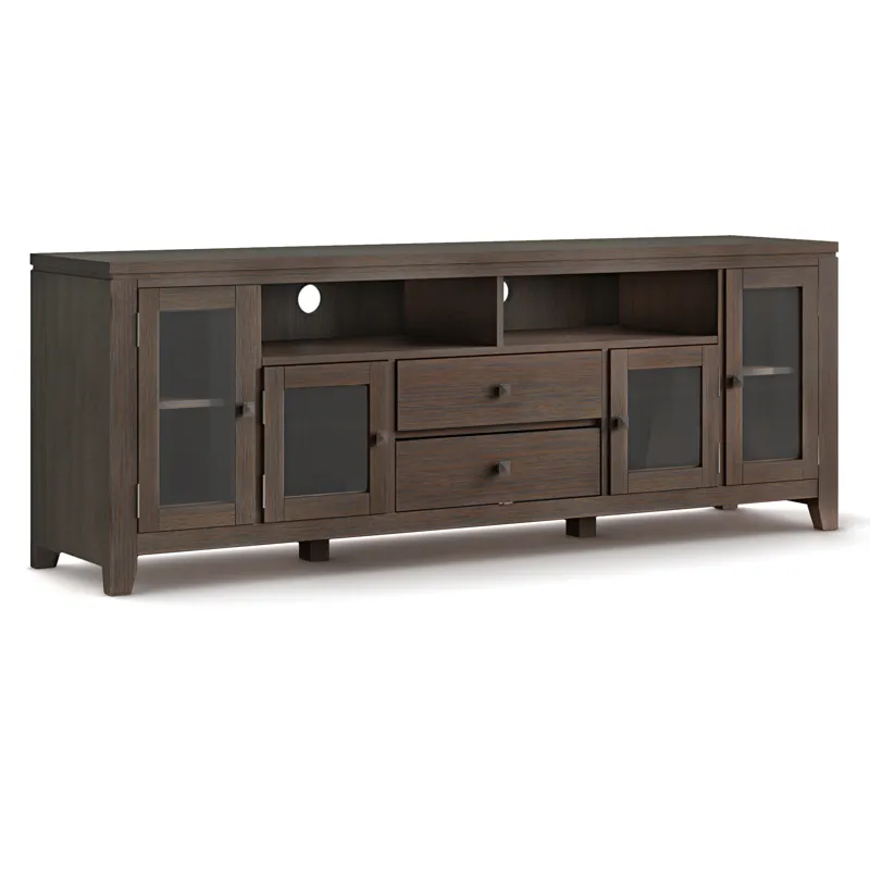 Cosmopolitan - 72\" Wide TV Media Stand - Farmhouse Brown