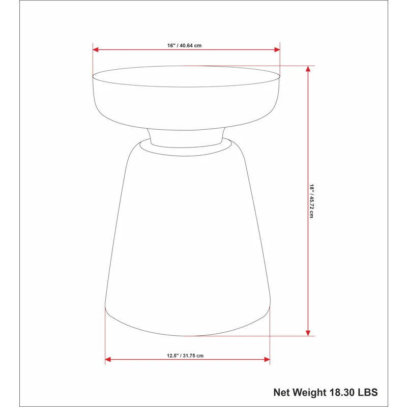 Robbie - Accent Table - Walnut Brown