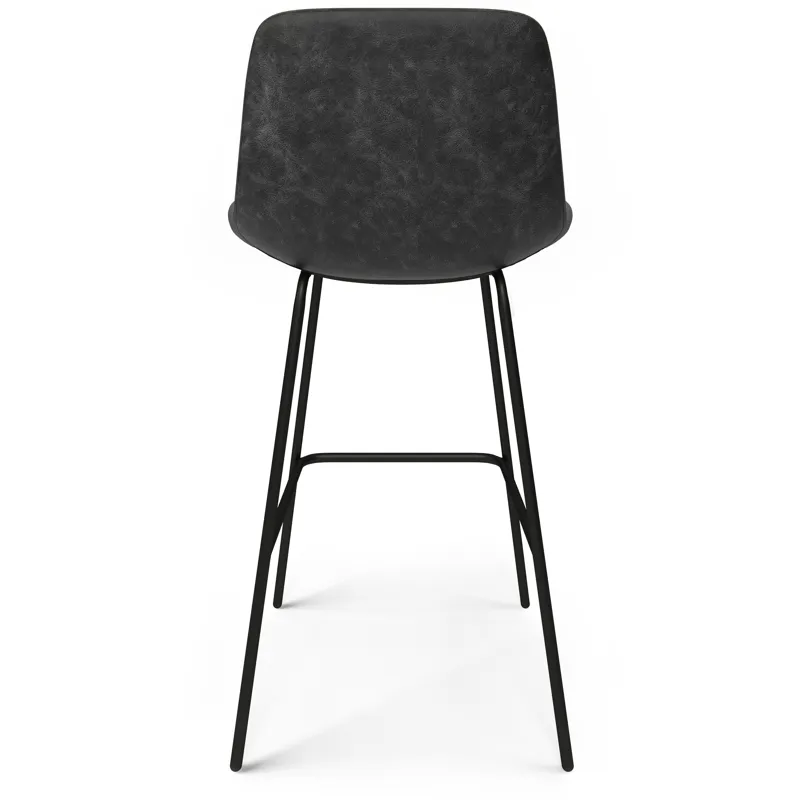 Jolie - Bar Stool (Set of 2) - Distressed Charcoal Grey