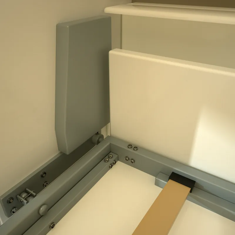 Mordern Design Twin Size Horizontal Murphy Bed With Shelf Storage For Bedroom Or Guestroom Wall Bed 