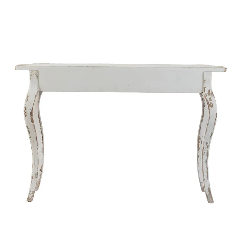 Saison Slimline Console Table, For Hallway Living Room Bedroom - Whitewash