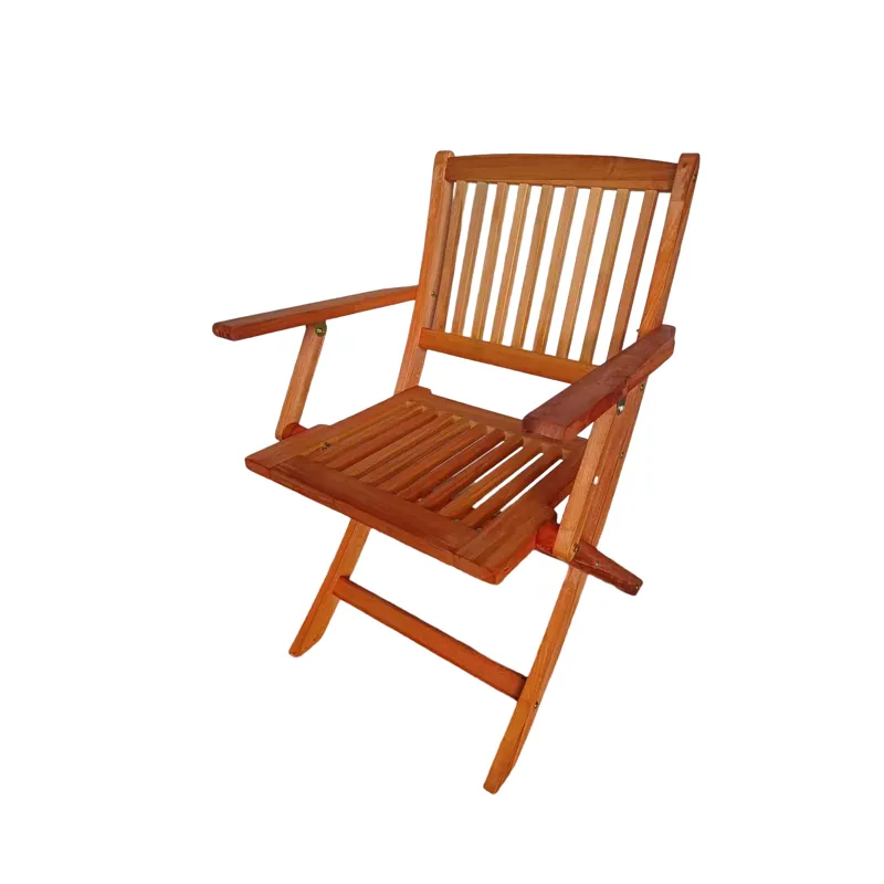 Foldable Patio Dining Set, Folding Chairs, Indoor And Outdoor Universal (Set of 4) - Teak