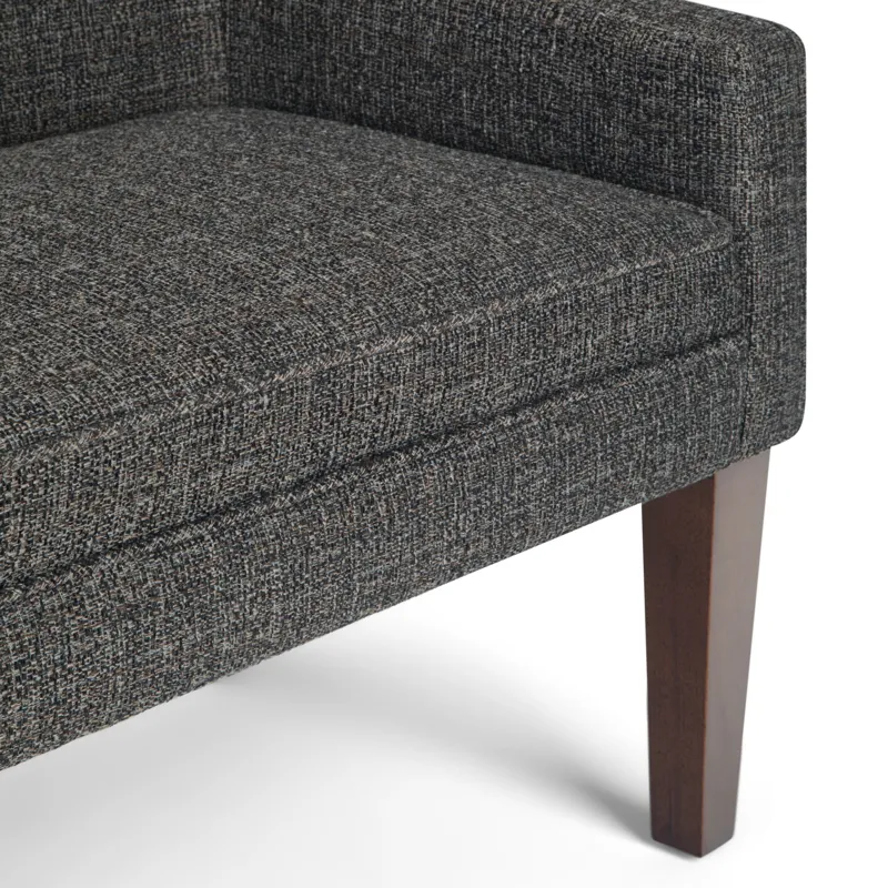 Parris - Upholstered Bench - Dark Grey