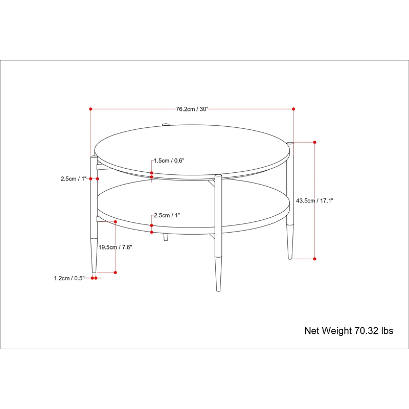 Wagner - Coffee Table - White / Natural