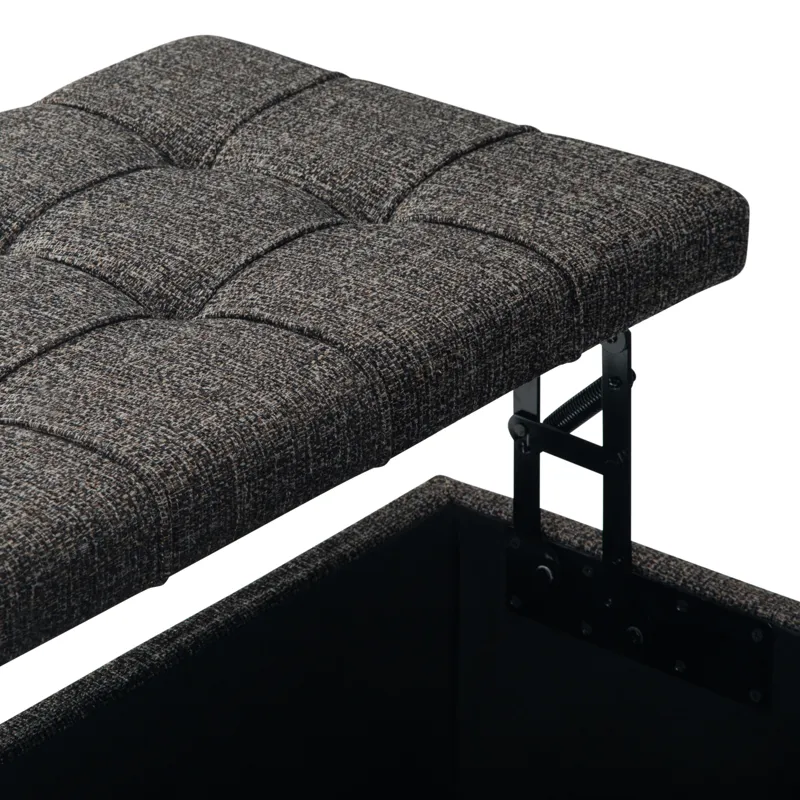 Harrison - Coffee Table Storage Ottoman - Ebony