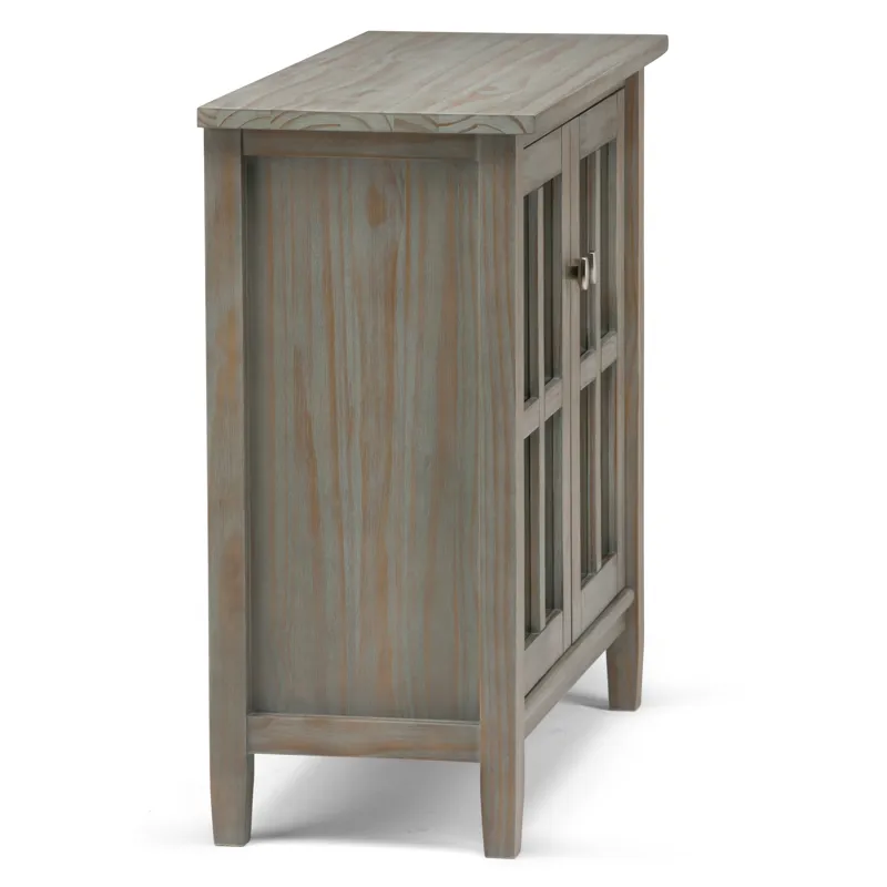 Warm Shaker - Low Storage Cabinet - Distressed Grey