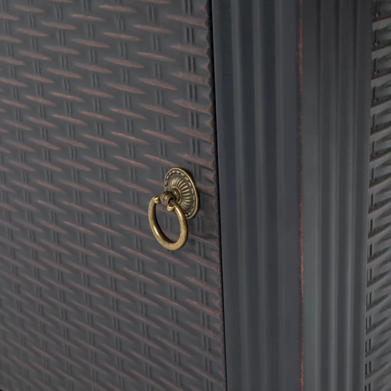 28\" Square Fire Pit Table - Brown