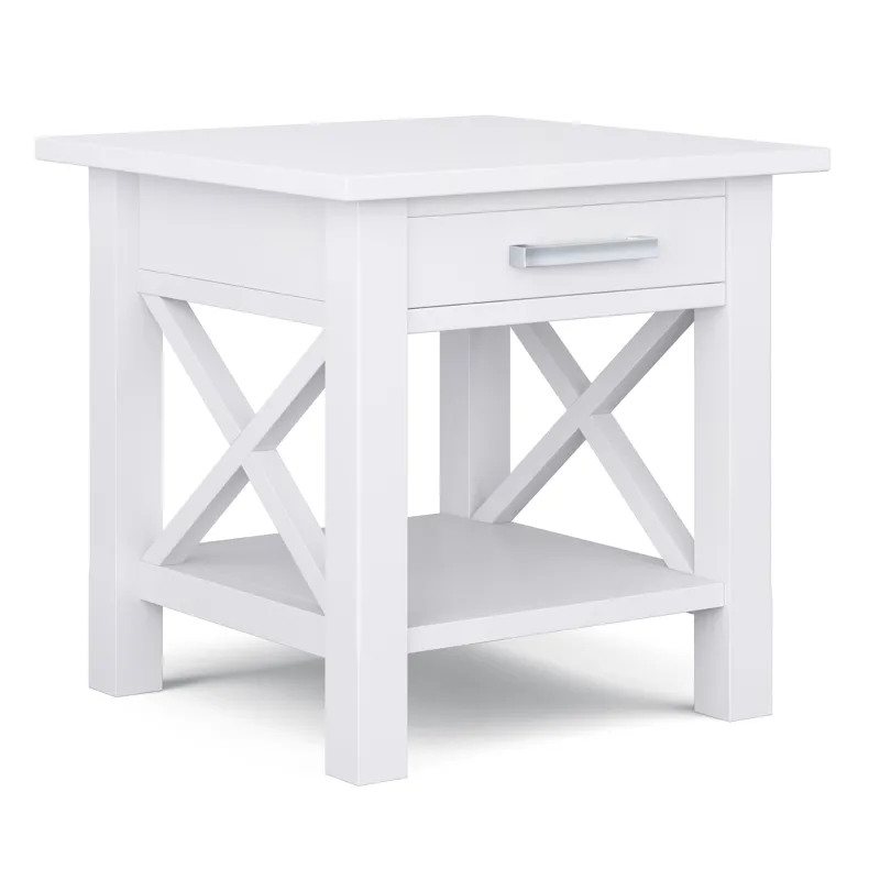 Kitchener - End Table - White