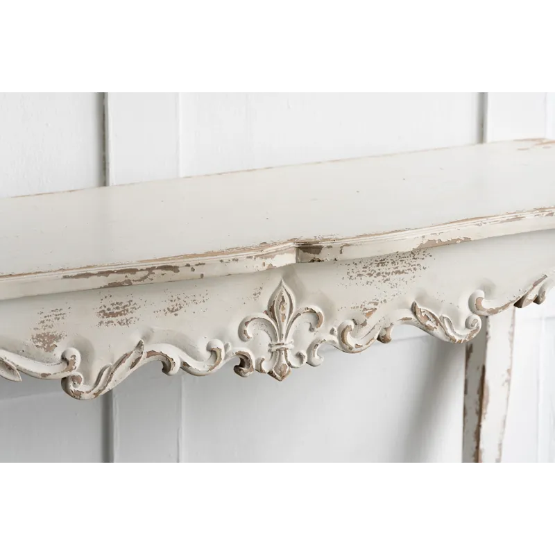 Saison Slimline Console Table, For Hallway Living Room Bedroom - Whitewash