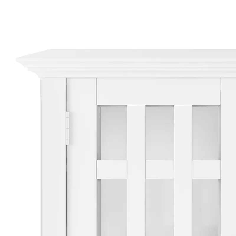 Bedford - Low Storage Media Cabinet - White