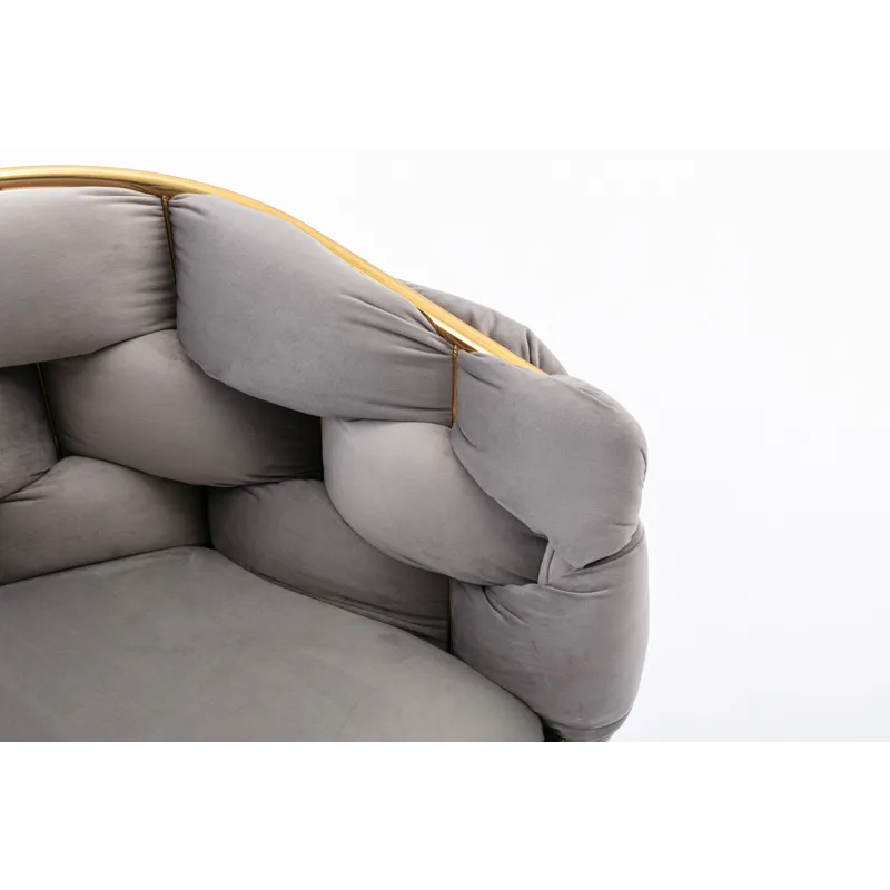 Luxury Modern Simple Leisure Velvet Single Sofa Chair Bedroom Lazy Person Household Dresser Stool Ma