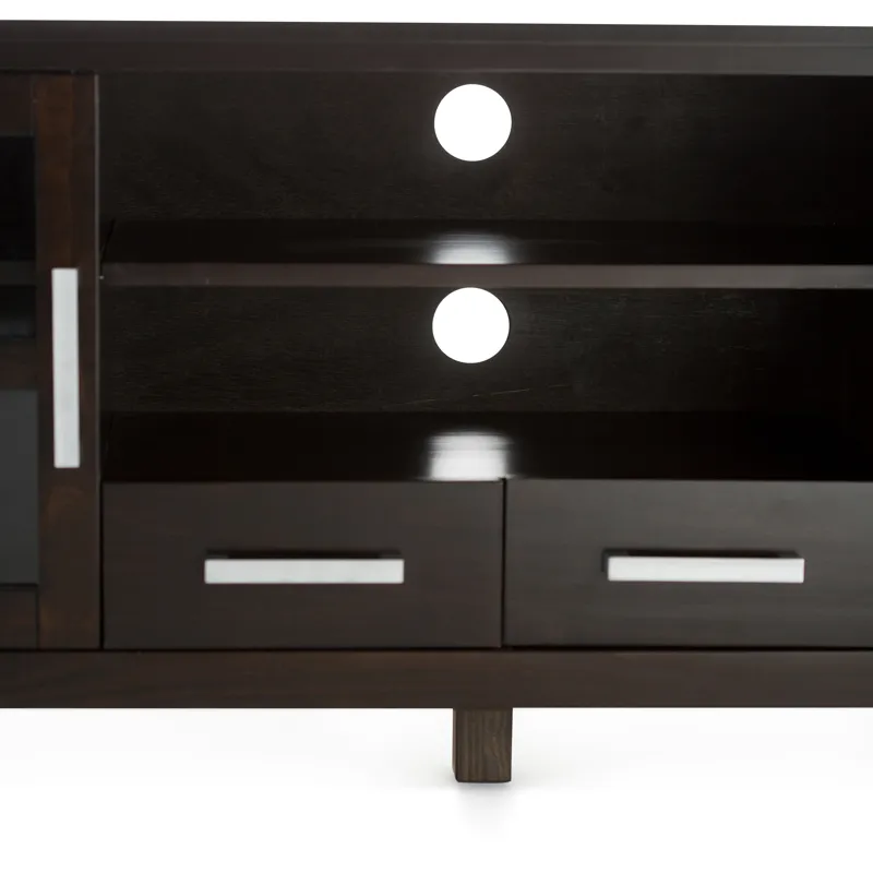Kitchener - 60\" Wide TV Media Stand - Hickory Brown
